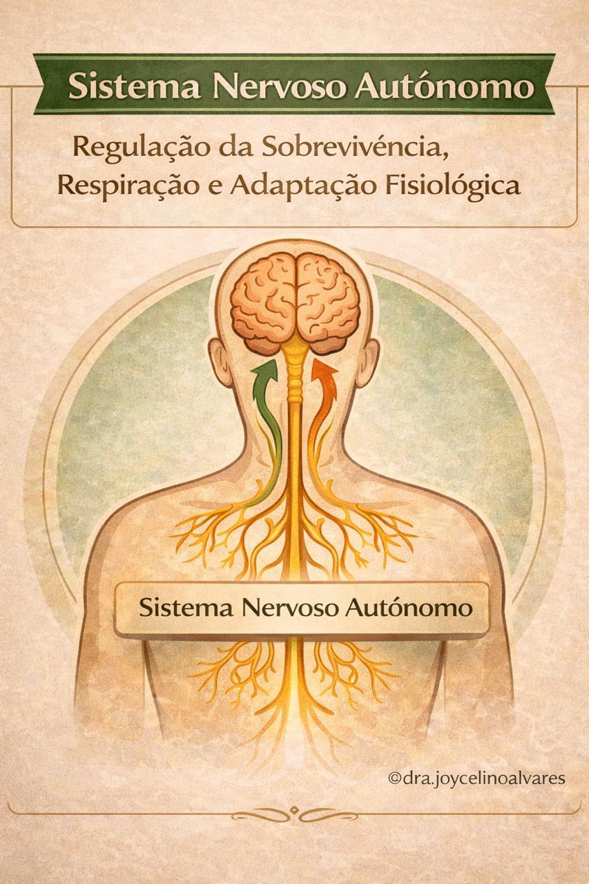 Ilustração da relação entre diafragma, postura e sistema nervoso